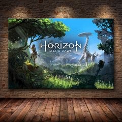 Horizonte zero dawn cartaz do jogo arte da parede cartazes e cópias quadros decorativos pintura em tela para sala de estar decoração casa - comprar online