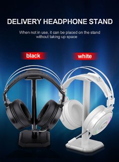 Redragon lamia h320 rgb backlighting gaming headphone, 7.1 usb surround som computador fones de ouvido com microfone suporte