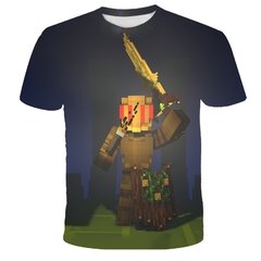 Minecraft 2022 nova camisa do jogo meu mundo crianças camiseta meninos 3d impressão verão respirável camisa 4-14 anos de idade camiseta kawaii zombie camisa - loja online