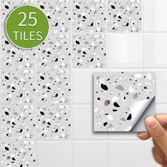 25 pçs/set Verde Da Telha de Mosaico Mural da etiqueta Auto Adesiva À Prova D' Água Para O Banheiro Restaurante Decoração Da Parede Do Decalque Papel De Parede Telhas - comprar online