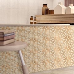 Papel de parede adesivo de mosaico 10cm, 20 peças, impermeável, adesivo de banheiro, cozinha, resistente à óleo - Dr. Brauch