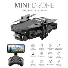 Mini rc drone com quatro hélices, drone com câmera 4k hd, fpv, wi-fi, modelo quadricóptero, selfie, profissional, dobrável, brinquedo de rc para meninos