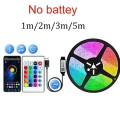 Led luz de tira usb bluetooth rgb 5050 5v rgb luzes tv tela desktop backlight rainbow iluminação fita controlador na internet