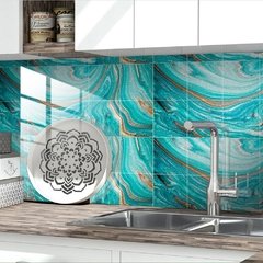 Imagem do Adesivo azul de areia movediça, adesivo decorativo de pvc à prova d'água, removível, para decoração de quarto, cozinha e casa, azulejo, 20 ou 10 peças