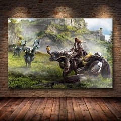 Horizonte zero dawn cartaz do jogo arte da parede cartazes e cópias quadros decorativos pintura em tela para sala de estar decoração casa