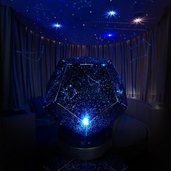 Luminária led com estrelas para decoração, luz noturna para quarto das crianças, decoração rotativa, berçário estrelado, céu, mesa planetária