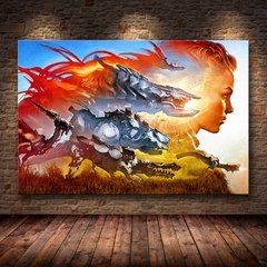 Horizonte zero dawn cartaz do jogo arte da parede cartazes e cópias quadros decorativos pintura em tela para sala de estar decoração casa na internet