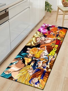 Super dbz tapete de cozinha quarto entrada capacho corredor anime piso 3d impresso banheiro varanda decoração tapete longo na internet