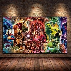 Marvel final jogo vingadores super-herói filme poster imprime pintura da lona arte parede imagem para sala de estar decoração casa cuadros presente