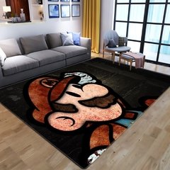 Tapete com estampa de super mario para crianças, carpete com padrão de desenhos animados 3d do anime super mario para sala de estar, quarto, tapete de área de jogo para crianças - Dr. Brauch