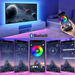 Rgb 5050 luzes de tira led bluetooth app controle usb 5v fita led fita flexível diodo para sala decoração tv backlight