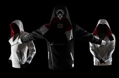 Assasins Creed Zogaa dos homens assassino creed hoodies camisolas de manga comprida fino ajuste masculino com zíper hoodies cardigan casual moda jaquetas manto - loja online