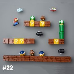 Super mario geladeira ímãs foto parede casa geladeiras decoração adesivo magnético conjunto cozinha casa decoração coleção presentes na internet