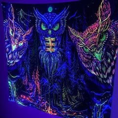 Imagem do Tapeçaria fluorescente novo estilo tapeçaria design original pendurado pano luminoso novo europeu e americano ins pano de fundo