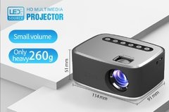 Veidadz t20-mini projetor portátil de 1080p, fácil de transportar, usb, hd, led, mídia, reprodutor de vídeo, cinema, miniatura, 320x240 pixels - comprar online