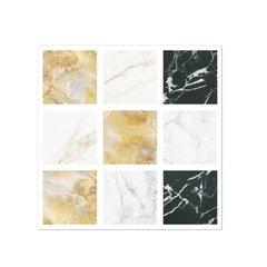 Papel de parede adesivo de mosaico 10cm, 20 peças, impermeável, adesivo de banheiro, cozinha, resistente à óleo - comprar online