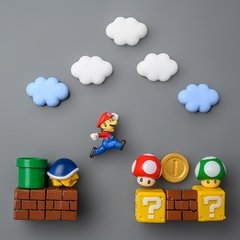 Super mario geladeira ímãs foto parede casa geladeiras decoração adesivo magnético conjunto cozinha casa decoração coleção presentes na internet