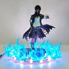 Bonecos de anime de my hero academia, bonecos de pvc com cena de fogo azul dabi, 17cm boku no hero academia, estátua de dabi