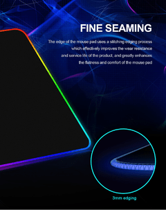 Imagem do Redragon cratera p028 gaming mouse pad 10w sem fio de carregamento rgb backlight borracha base 400*300*9mm jogo bloqueio borda tapete mousepad