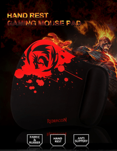 Mousepad redragon peso p020 para jogos, mouse pad de mesa com borda de bloqueio cor sólida customizado para jogos - comprar online