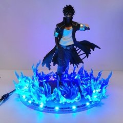 Bonecos de anime de my hero academia, bonecos de pvc com cena de fogo azul dabi, 17cm boku no hero academia, estátua de dabi