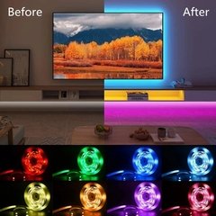 Rgb 5050 luzes de tira led bluetooth app controle usb 5v fita led fita flexível diodo para sala decoração tv backlight