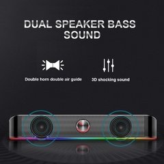 Caixa de som redragon gs560, adiemus aux 3.5mm, estéreo, surround, música inteligente, coluna de alto-falantes rgb, para computador, pc, notebook - comprar online