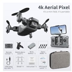 Imagem do Mini rc drone ky905 com câmera 4k 1080p, hd, wi-fi, fpv, fotografia aérea, dobrável, quadricóptero, profissional, brinquedos de presente para meninos