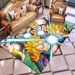 Likurb anime son goku kakarotto saiyan antiderrapante tapetes de entrada bem-vinda tapetes para crianças adultos decoração do quarto casa - comprar online