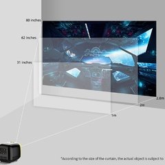 Veidadz l1-micro projetor 1080p, hdmi, usb, portátil, reprodutor de vídeo compatível com tv stick, laptop, ps4, xbox - comprar online