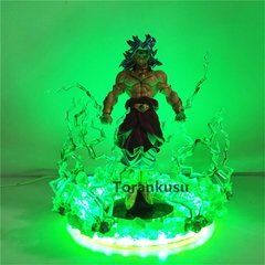 Figuras de anime dragon ball z broly, brinquedos diy led de pvc, figuras de ação broli, modelo de boneca coleção brinquedos com luzes, presente de natal - comprar online