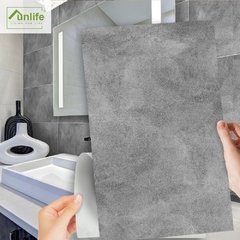 Funlife®Papel de parede autoadesivo, 30x60cm, cinza claro, cimento, piso, casca, óleo, à prova de respingos, para banheiro, cozinha, pia - comprar online