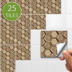 25 pçs/set Verde Da Telha de Mosaico Mural da etiqueta Auto Adesiva À Prova D' Água Para O Banheiro Restaurante Decoração Da Parede Do Decalque Papel De Parede Telhas - loja online