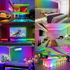 Led luz de tira usb bluetooth rgb 5050 5v rgb luzes tv tela desktop backlight rainbow iluminação fita controlador - loja online