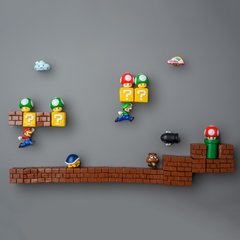 Super mario geladeira ímãs foto parede casa geladeiras decoração adesivo magnético conjunto cozinha casa decoração coleção presentes na internet