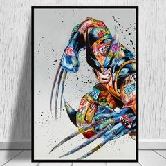 Abstracto graffiti homem-aranha colorido quadros em tela na parede arte marvel decorativo poster imagens para sala de estar - comprar online