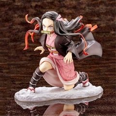 Anime figura demônio assassino kamado nezuko pvc figura de ação brinquedo kimetsu não yaiba gk estátua adulto collectible modelo boneca presentes