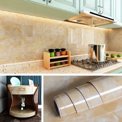 Mármore à prova dwaterproof água auto adesivo papel de parede vinil filme adesivos de parede do banheiro cozinha armário quarto decoração pegajoso decalque