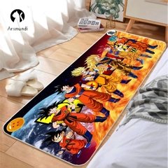 Super dbz tapete de cozinha quarto entrada capacho corredor anime piso 3d impresso banheiro varanda decoração tapete longo - loja online