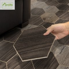 Imagem do Funlife®Engrossar hexágono piso adesivos de parede auto-adesivo impermeável decoração da cozinha do banheiro anti-deslizamento adesivos à terra