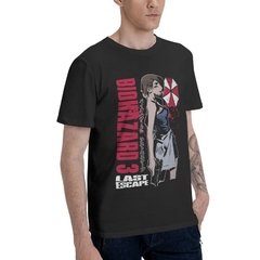 Camiseta engraçada triplo, camiseta masculina moderna, manga curta, video game, camiseta de algodão, roupa