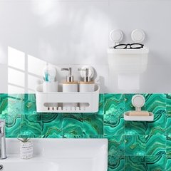 Adesivo de onda de água verde, adesivo autoadesivo de pvc à prova d'água, removível, decoração de banheiro, cozinha, casa, piso de azulejo, peças - comprar online