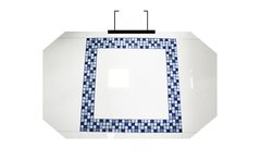 Papel de parede adesivo de mosaico 10cm, 20 peças, impermeável, adesivo de banheiro, cozinha, resistente à óleo - Dr. Brauch