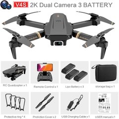 4drc v4 wifi fpv zangão wifi vídeo ao vivo fpv 4k/1080p hd câmera grande angular dobrável altitude hold durável rc quadcopter - comprar online