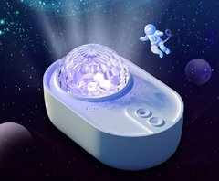 Céu estrelado projetor noite luz nave espacial lâmpada galáxia led lâmpada de projeção bluetooth alto-falante para crianças quarto festa em casa decoração - comprar online