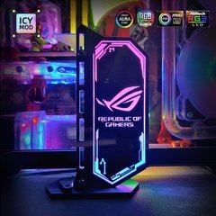 Suporte para placa de vídeo personalizável, placa gpu vertical 12v/5v aura color customizável, suporte para vga, chassis à prova d'água, mod personalizado - comprar online