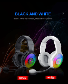 Redragon-fone de ouvido pandora h350 rgb iluminado, fones de ouvido para jogos, com som surround usb 7.1, microfone