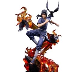 Imagem do Naruto gk figura de ação shippuden anime modelo uzumaki uchiha itachi akatsuki pvc estátua brinquedos colecionáveis boneca figma para crianças