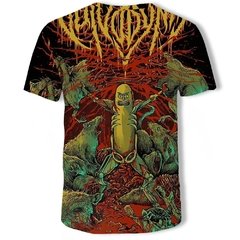 Camiseta com estampa moti, nova pintura a óleo, estilo verão, personalidade, impressão 3d, casal, camiseta de descompressão para cura - comprar online