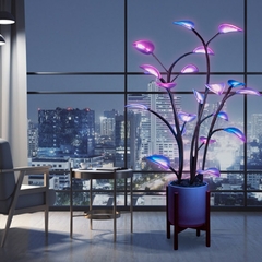 Imagem do Mágico LED Houseplant Lâmpada Interior Luminous Plant Lâmpada USB Programáve